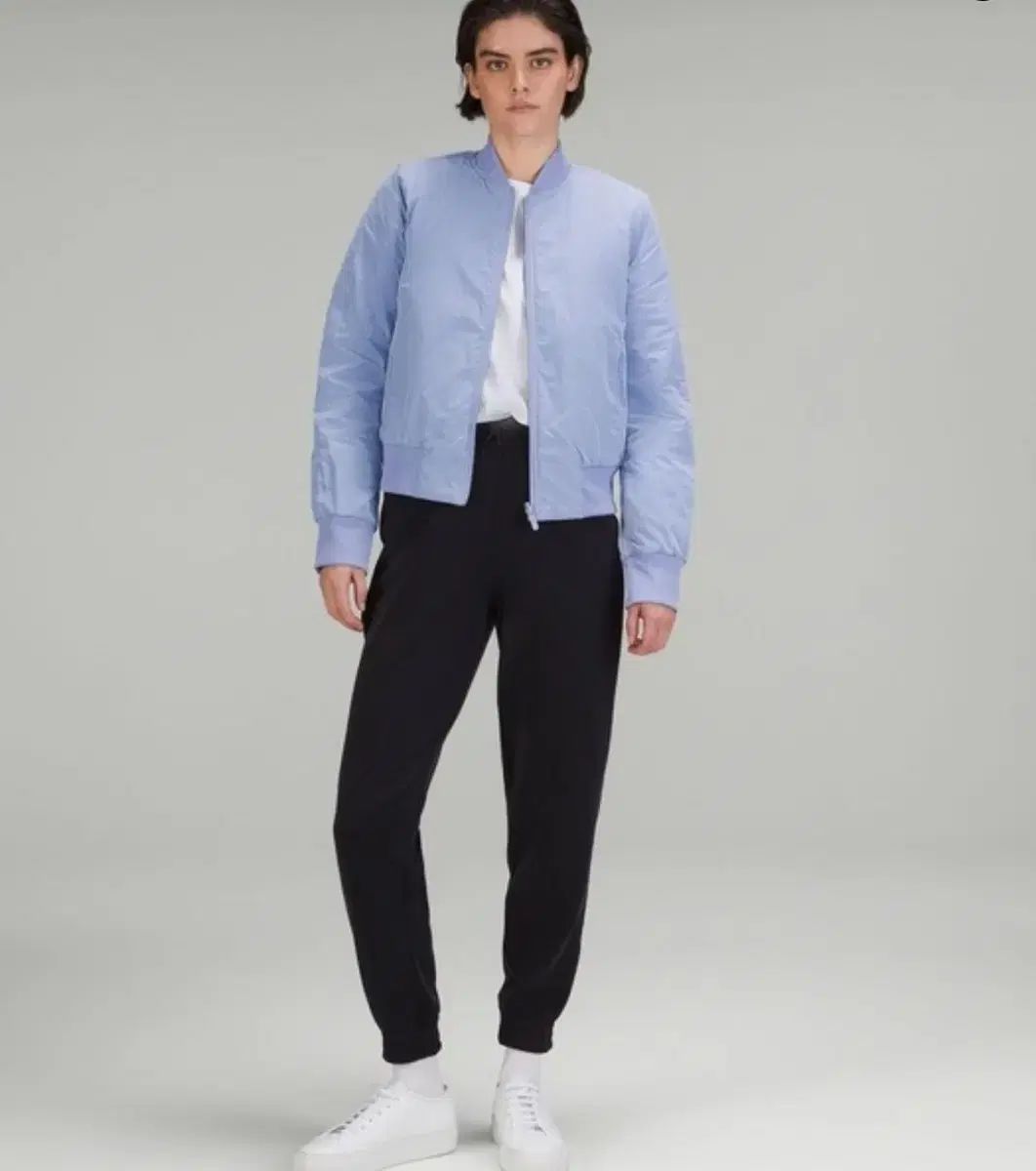 lululemon ブルー ブルゾン ノンストップ ボマー リバーシブル ジャケット