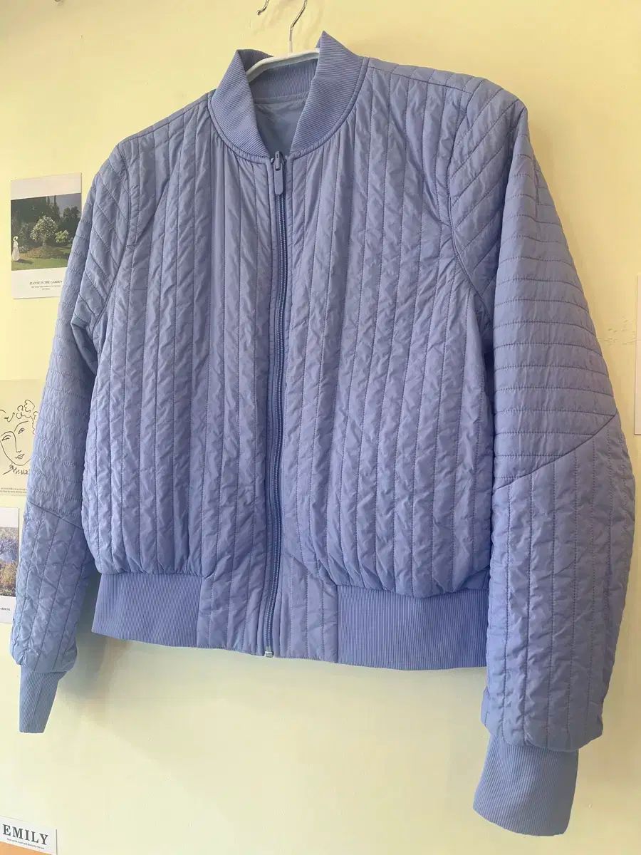 lululemon ブルー ブルゾン ノンストップ ボマー リバーシブル ジャケット