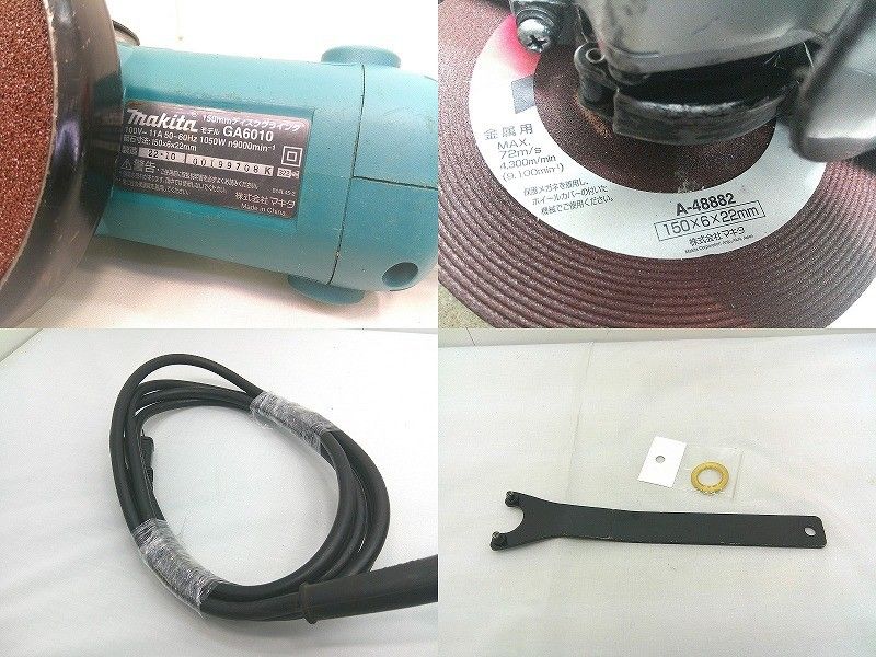  s 25 g-A 724 k makita マキタ ディスクグラインダ 150 mm GA 6010 本体のみ グラインダー 研磨機