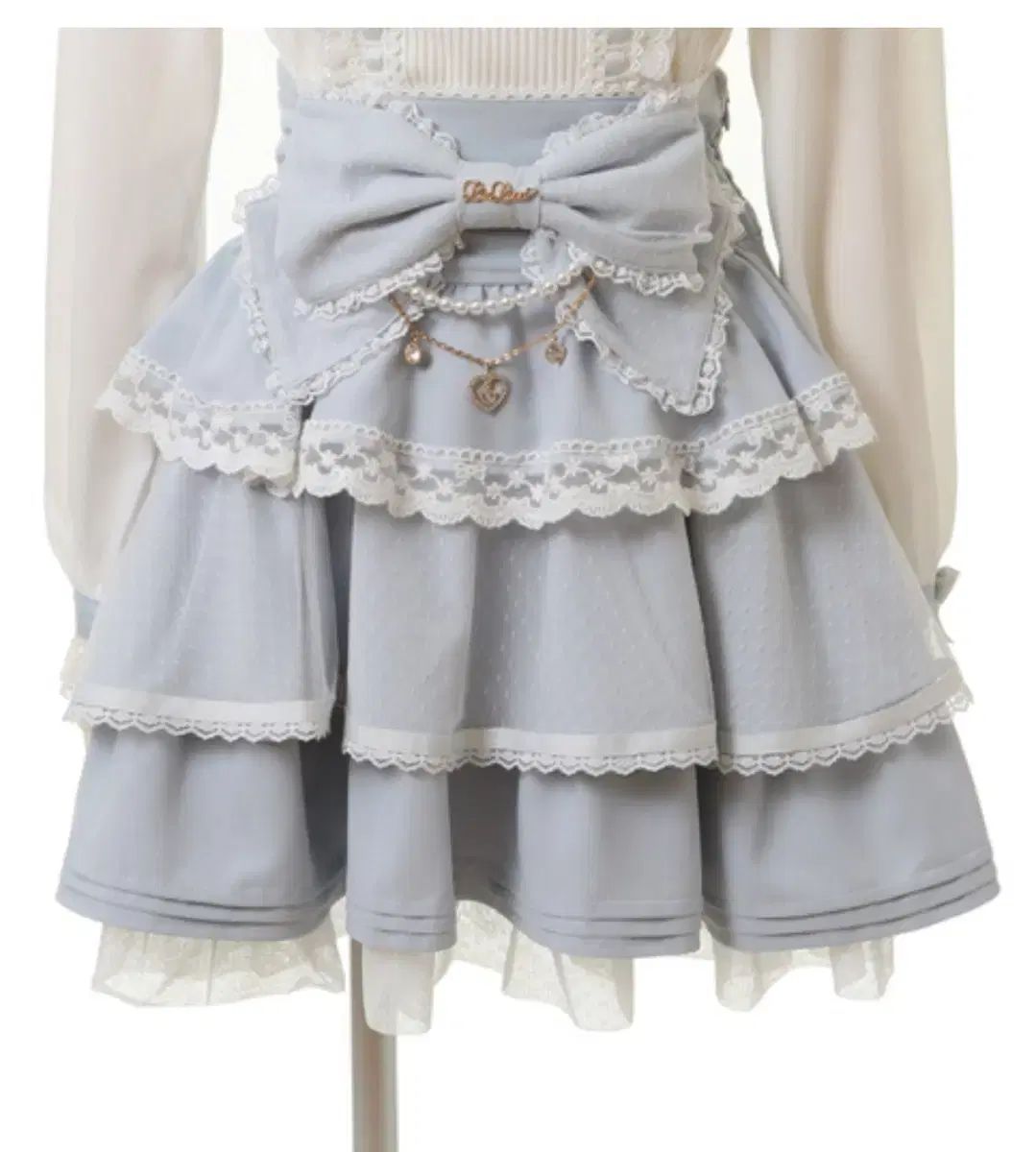 リズリサ ビッグリボン ティアード スカート