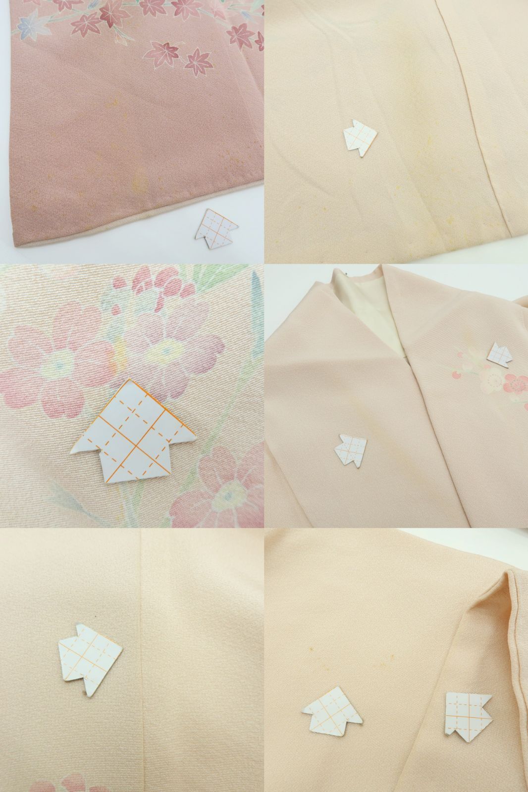 新品 手描き友禅 着物 仕付け糸付“春の薫りを追いかける梅と桜”訪問着 4589 百華❀Y4013◇作家物落款 手描き友禅 仕付け糸付 手縫い仕立て 牡丹 菊