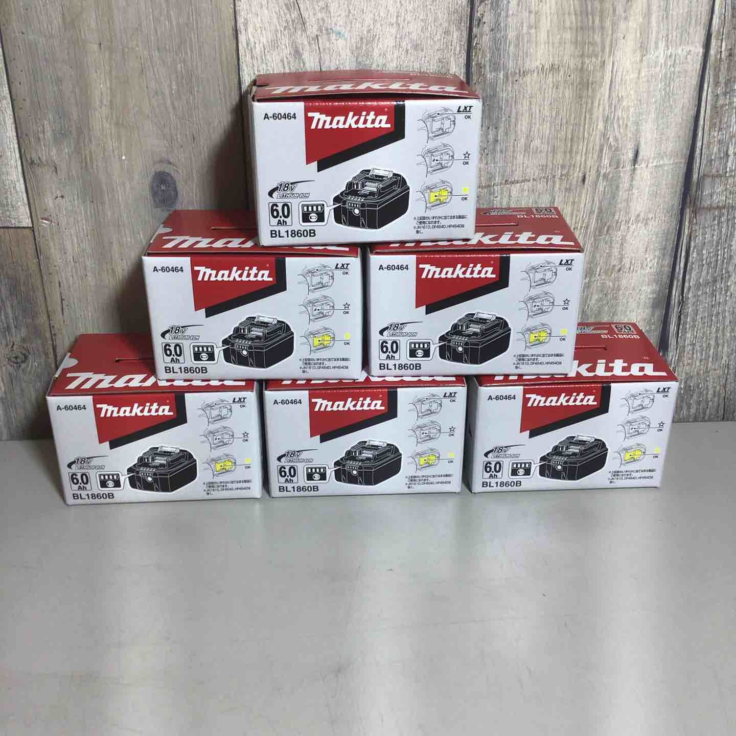 純正 マキタ makita リチウムイオンバッテリー 18V 6.0Ah BL1860B 6個 バッテリー 純正品 18V 戸田店