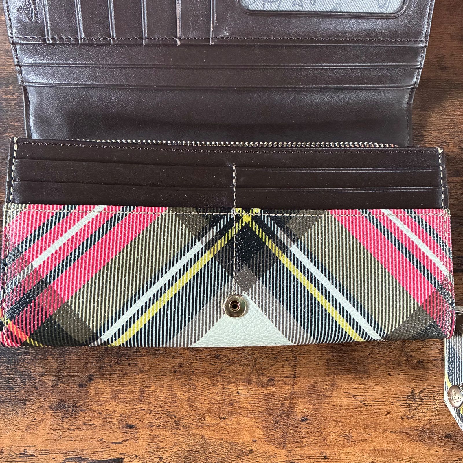 Vivienne Westwood 長財布 チェック柄 ヴィヴィアンウエストウッド