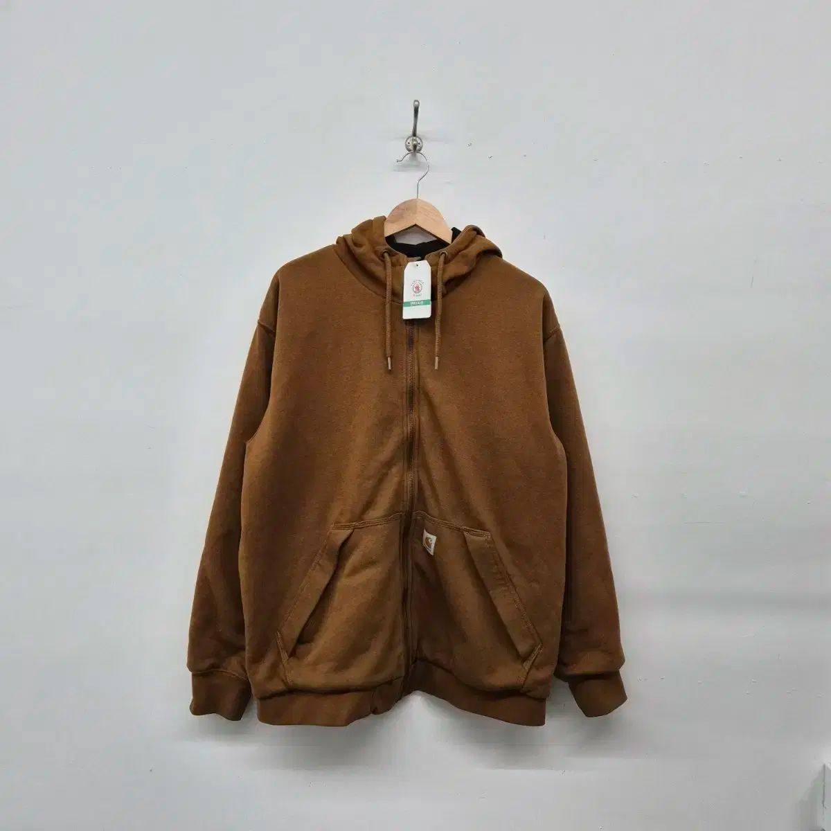 carhartt カーハート　ジップアップフードジャケット　ブラウン　XL Carhartt カーハート ブラウン フード 公式 ジップアップ メンズ XL