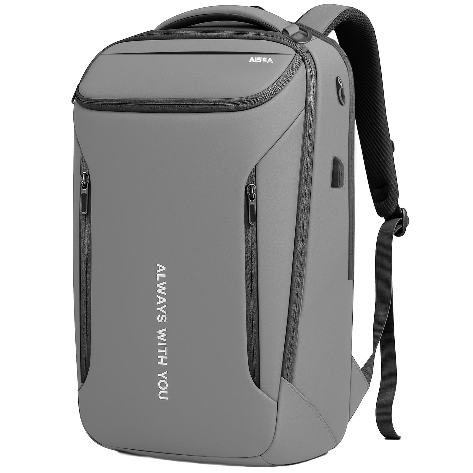 AISFA リュック メンズリュックサック バックパック 17インチ PCビジネスリュック 大容量 防災 bag USB充電機能付き 30L 旅行 学生 バッグ 防水 通勤 修学 男女兼用 A4収納 多ポケット