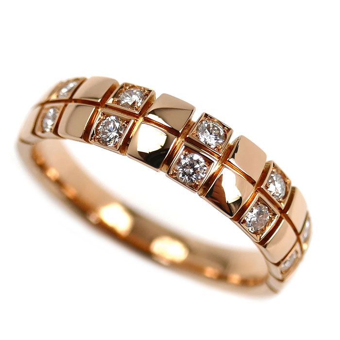 K18PG ピンクゴールド リング 指輪 ダイヤモンド0.25ct 12号 4.0g レディース