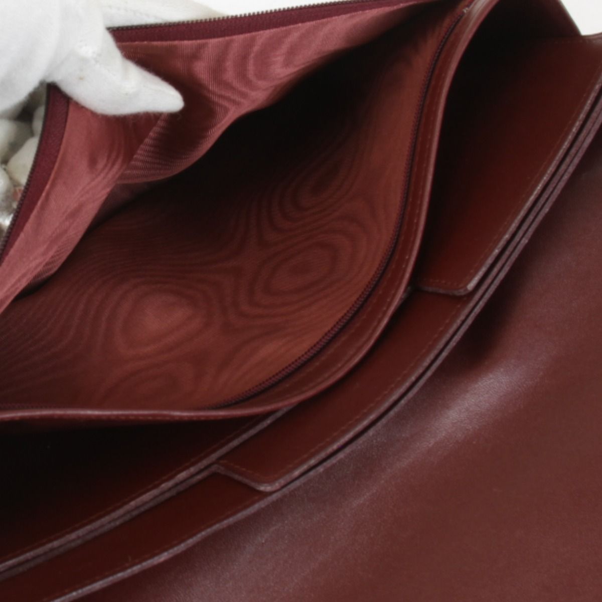 レザー ボルドー