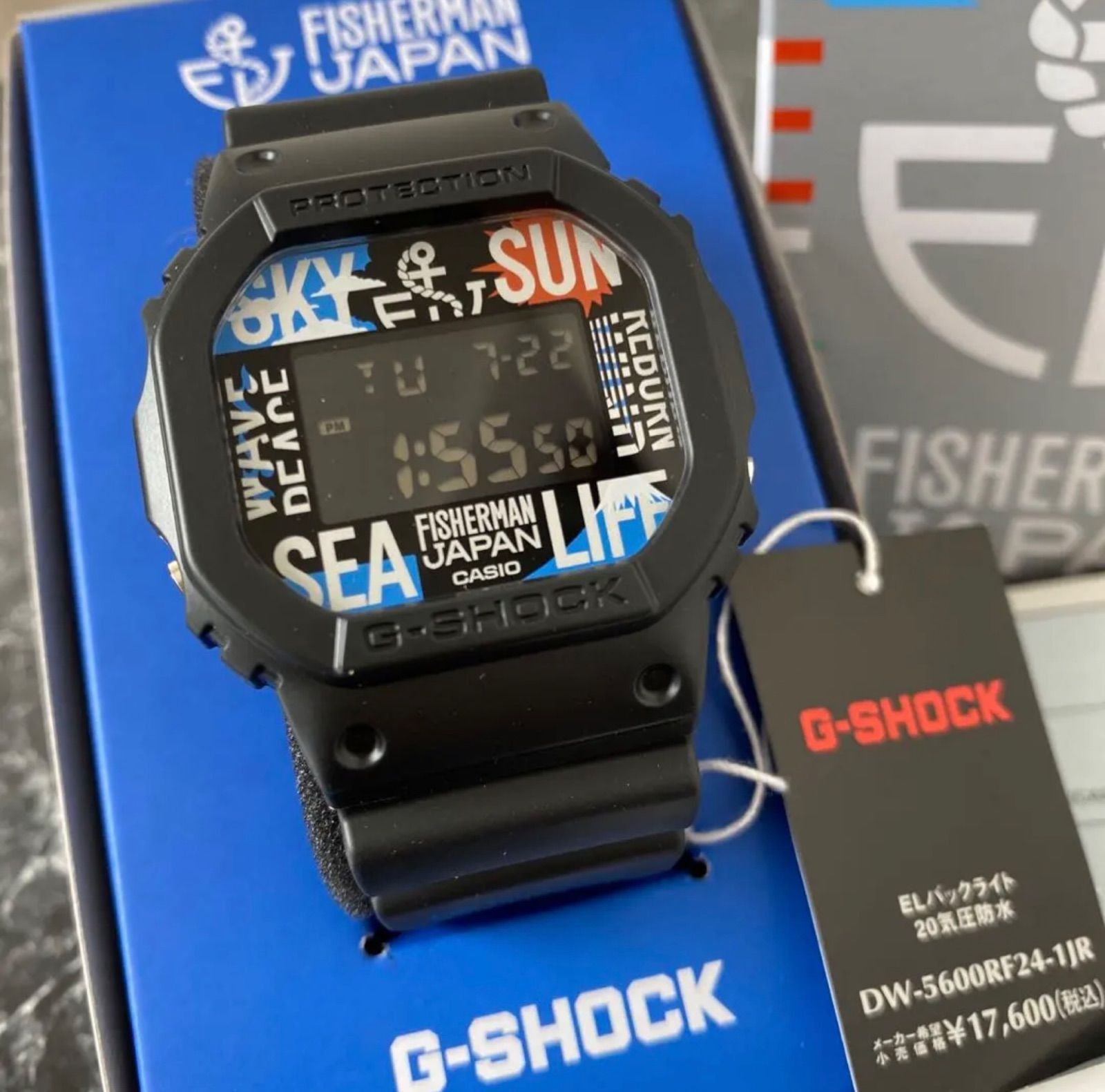 カシオCASIO G-SHOCK Gショック ジーショック Reborn-Art Festival DW-5600RF24-1JR フィッシャーマン JAPANコラボ