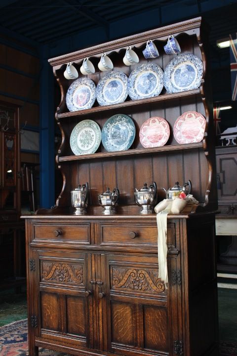 在庫一掃 イギリスアンティーク家具 ドレッサー サイドボード 総無垢 ウェルッシュ 英国製 mh 1199