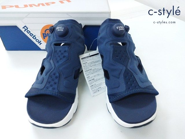 I461 Reebok リーボック サンダル 26cm ネイビー INSTAPUMP FURY SANDAL DV9698 T