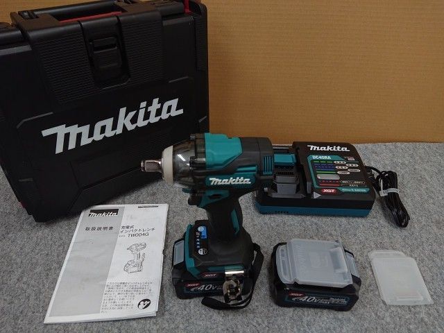 マキタ TW004GRDX 充電式インパクトレンチ バッテリ2個 充電器 ケース付