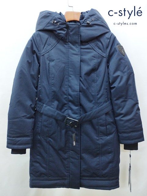 G537 秋冬物 人気 nobis ノビス ダウンコート S ネイビー ASTRID 1N5-5830 レディース G