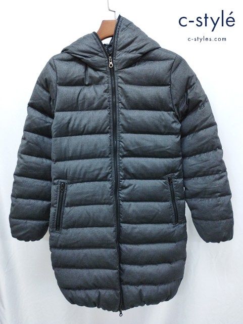 G513 秋冬物 人気 DUVETICA×LANIFICIO F.LLI CERRUTI ダウンジャケット 42 チャコールグレー No.01431764 レディース G