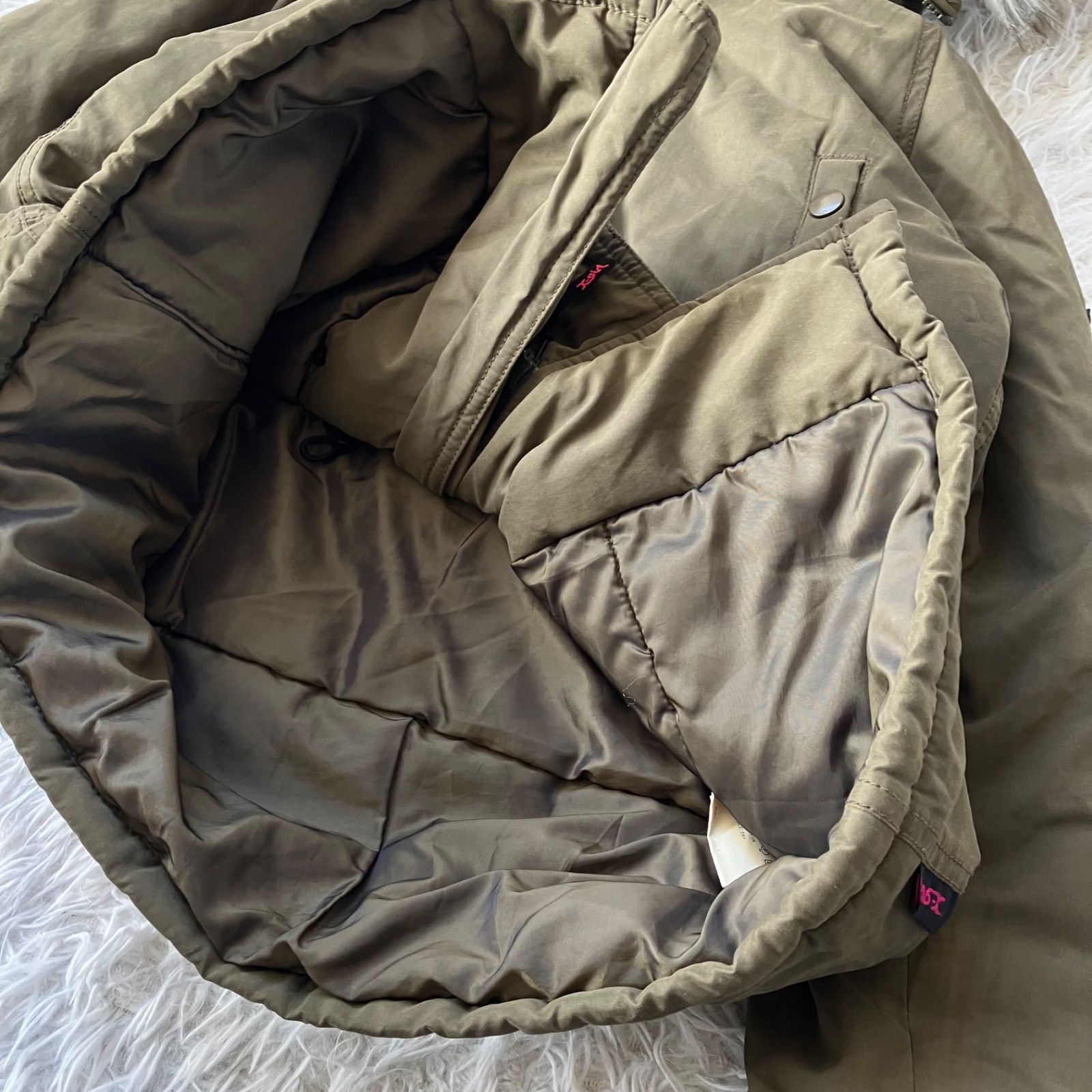 【未使用】エックスガール「中綿モッズコート」 Alpha Industries ミリタリージャケット モッズコート X-girl x ALPHA