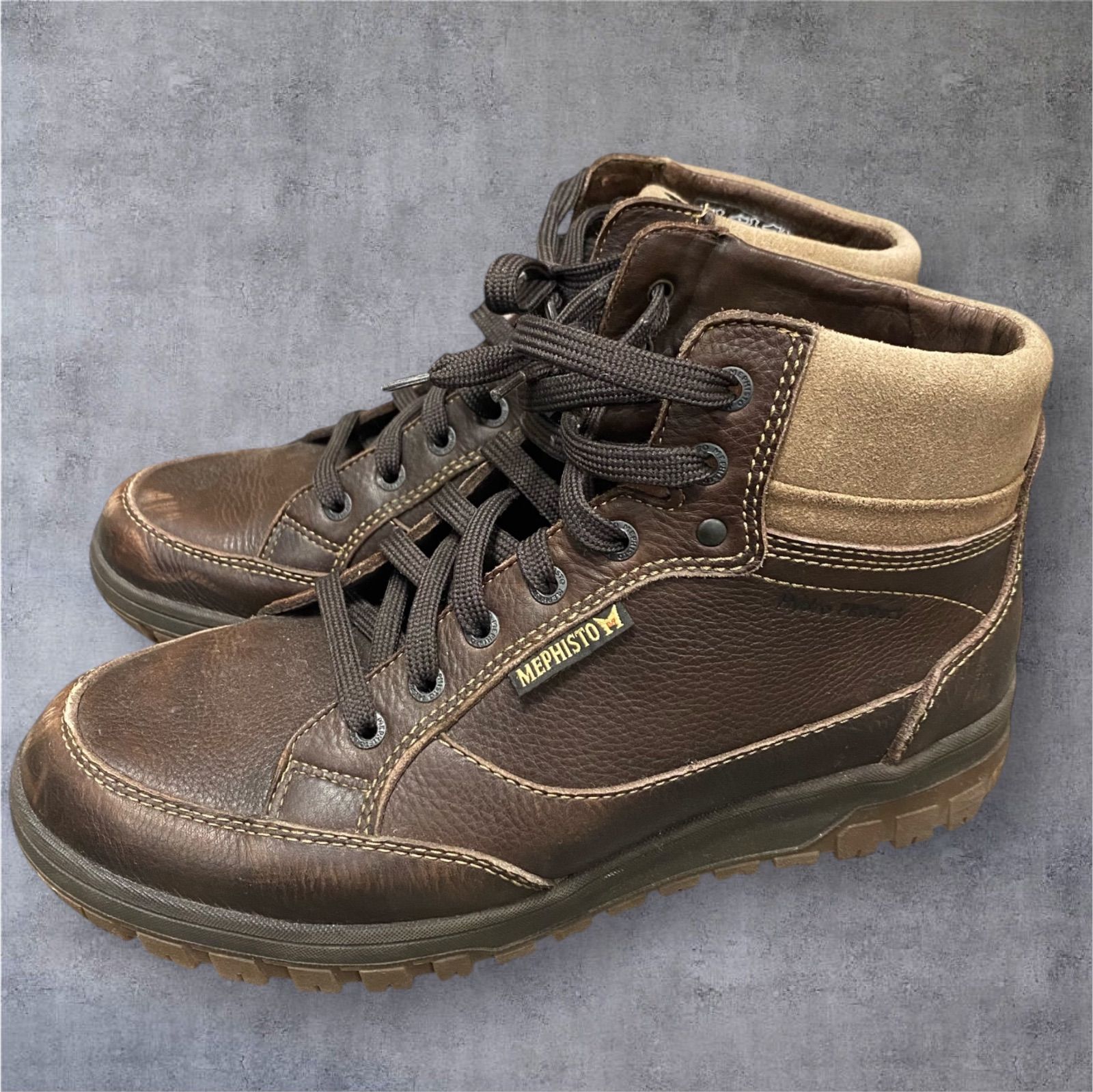 MEPHISTO AIR RELAX SLACKER メフィストのPADDY パディー モンタナダークブラウンレザーのハイカットブーツ cuir veritable-obermaterial leder