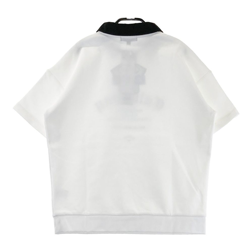 サイズ M キャロウェイ モデル フロントロゴ 半袖ポロシャツ ホワイト系 ゴルフウェア レディース ストスト