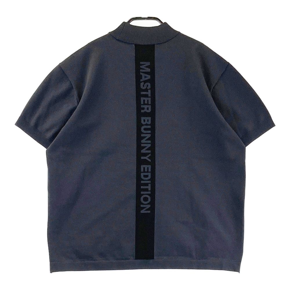 サイズ 1 MASTER BUNNY EDITION マスターバニーエディション モデル モックネック 半袖ニット カットソー グレー系 ゴルフウェア レディース ストスト