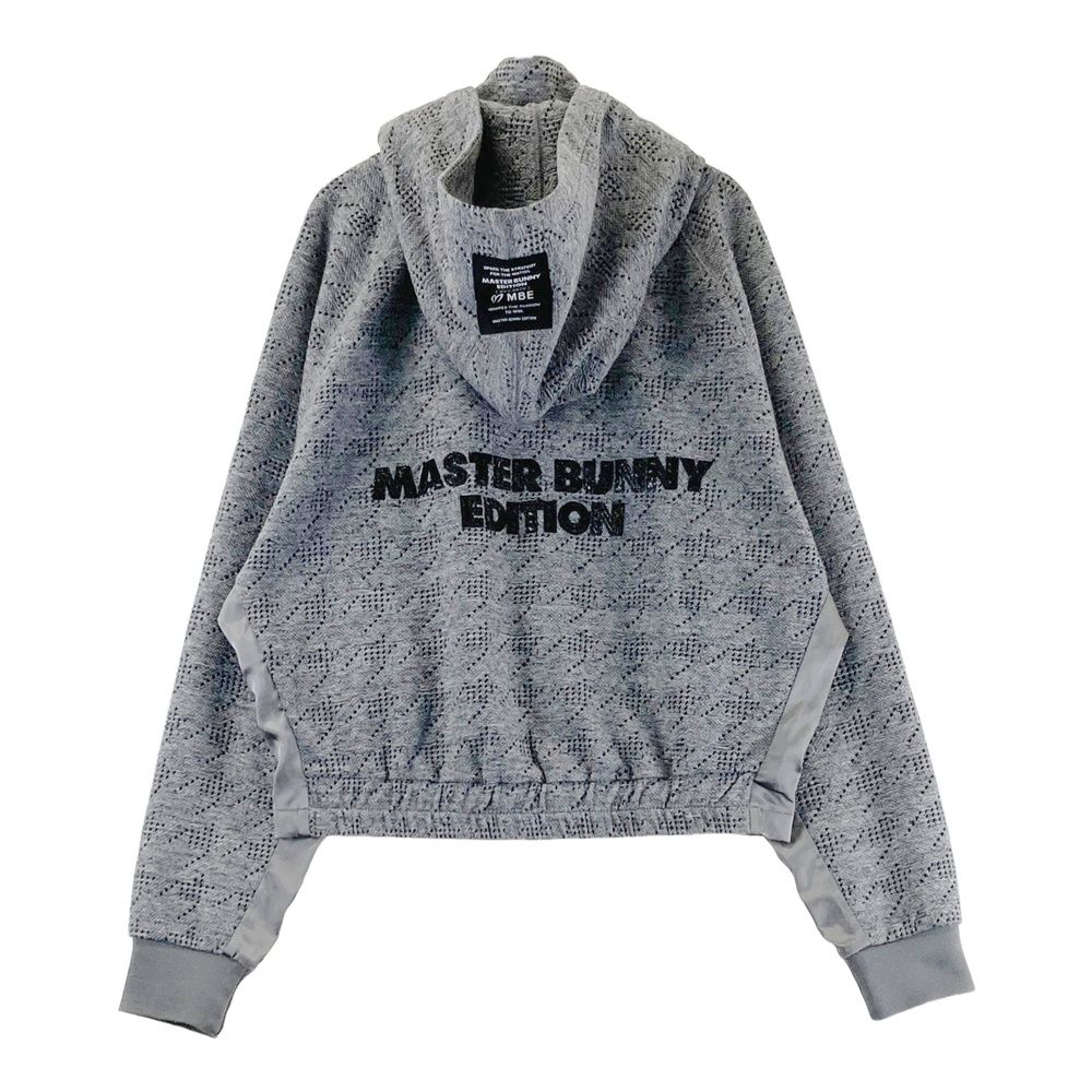 サイズ 1 MASTER BUNNY EDITION マスターバニーエディション モデル ニット切替 フード付き長袖ジャケット グレー系 ゴルフウェア レディース ストスト