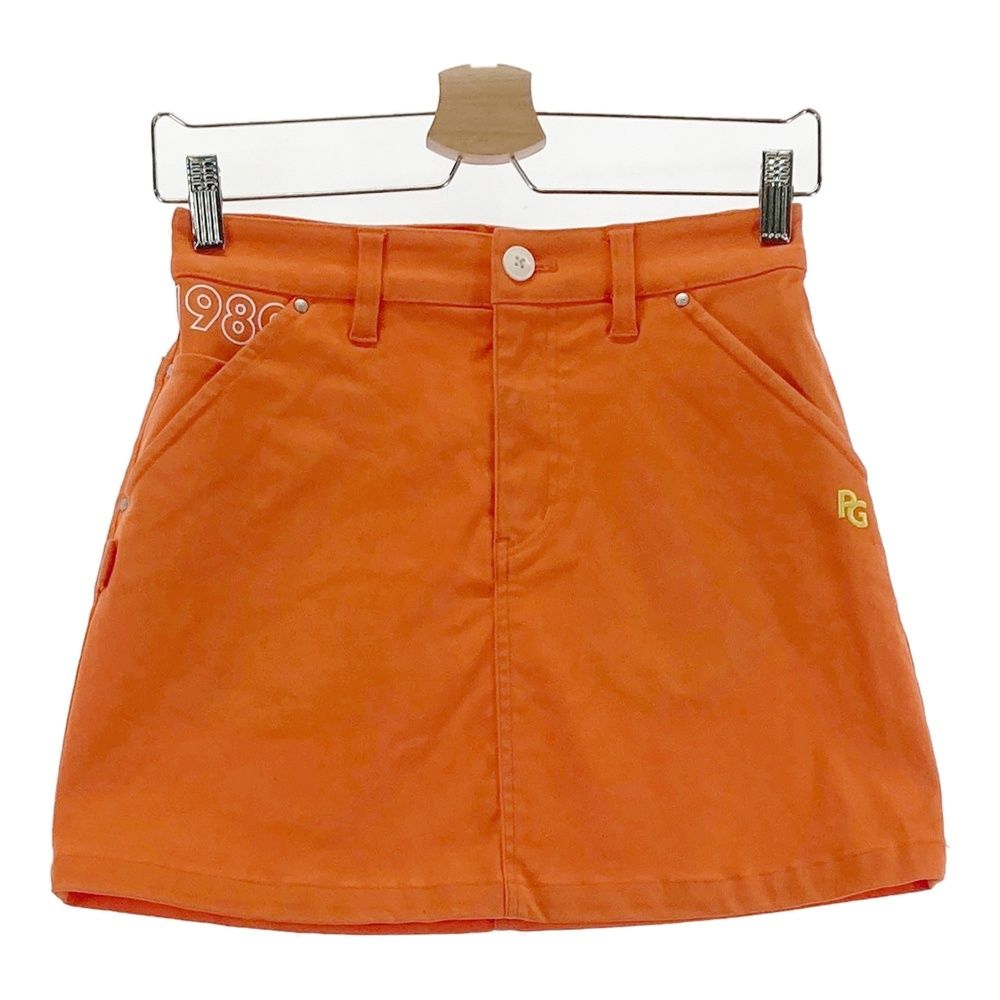 サイズ 00 PEARLY GATES パーリーゲイツ モデル ストレッチスカート オレンジ系 240101558400 ゴルフウェア レディース ストスト