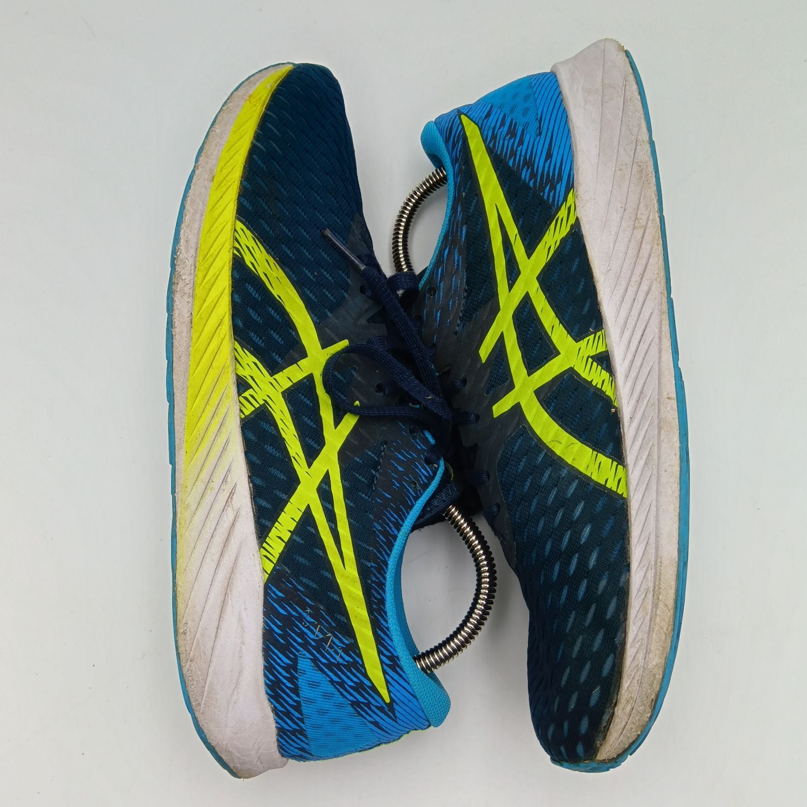 asics アシックス ランニングシューズ HYPER SPEED 1011B025 紺 黄