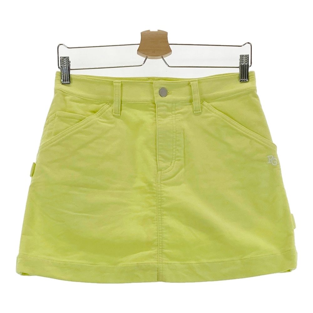 サイズ 1 PEARLY GATES パーリーゲイツ モデル 起毛 ストレッチスカート イエロー系 240101560557 ゴルフウェア レディース ストスト