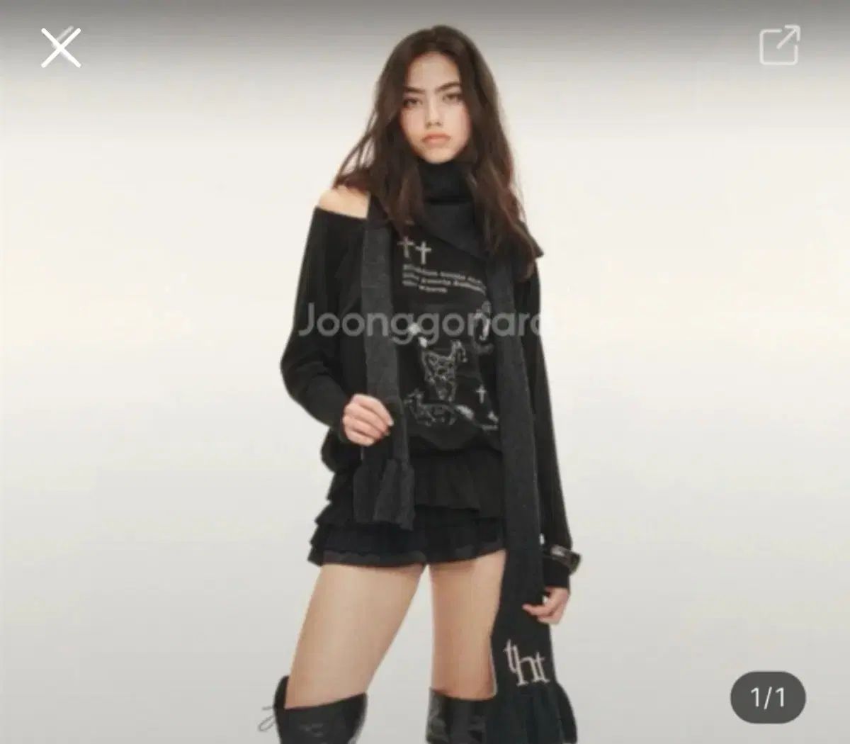 スリータイムズ スウィート バンビ トップス M ブラック