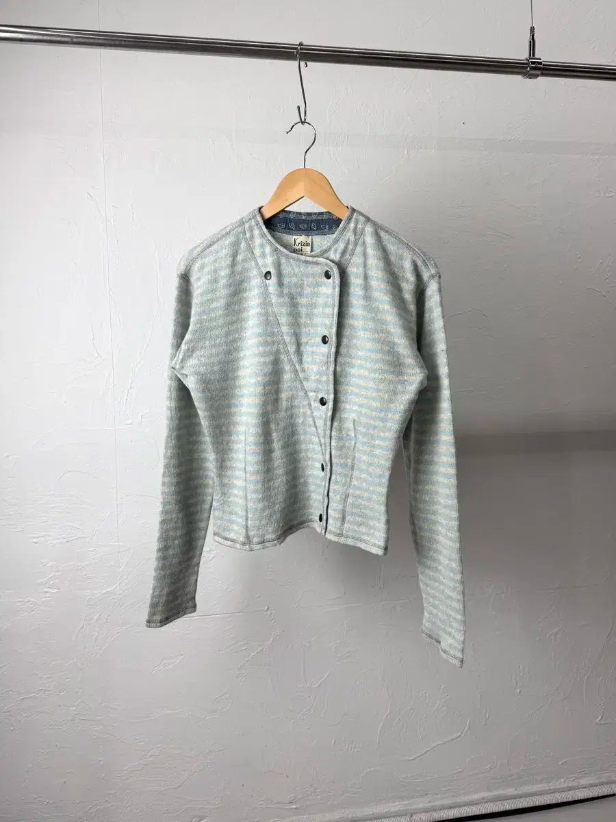 Krizia ストライプ カーディガン