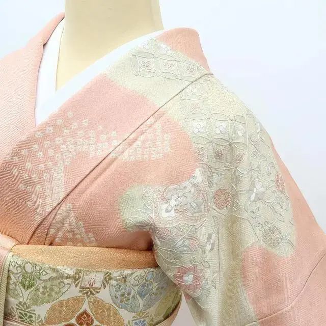 百華❀Y3653◇美品未着用 正絹 蘇州刺繡 絞り 仕付け糸付 手縫い 訪問