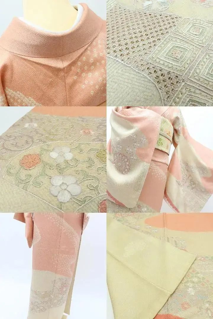 百華❀Y3653◇美品未着用 正絹 蘇州刺繡 絞り 仕付け糸付 手縫い 訪問