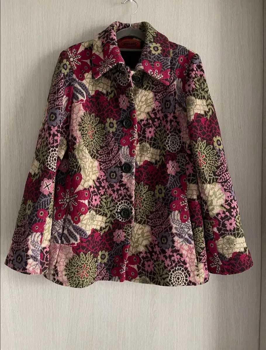 ミッソニ フラワー パータン ウール ジャケット コート