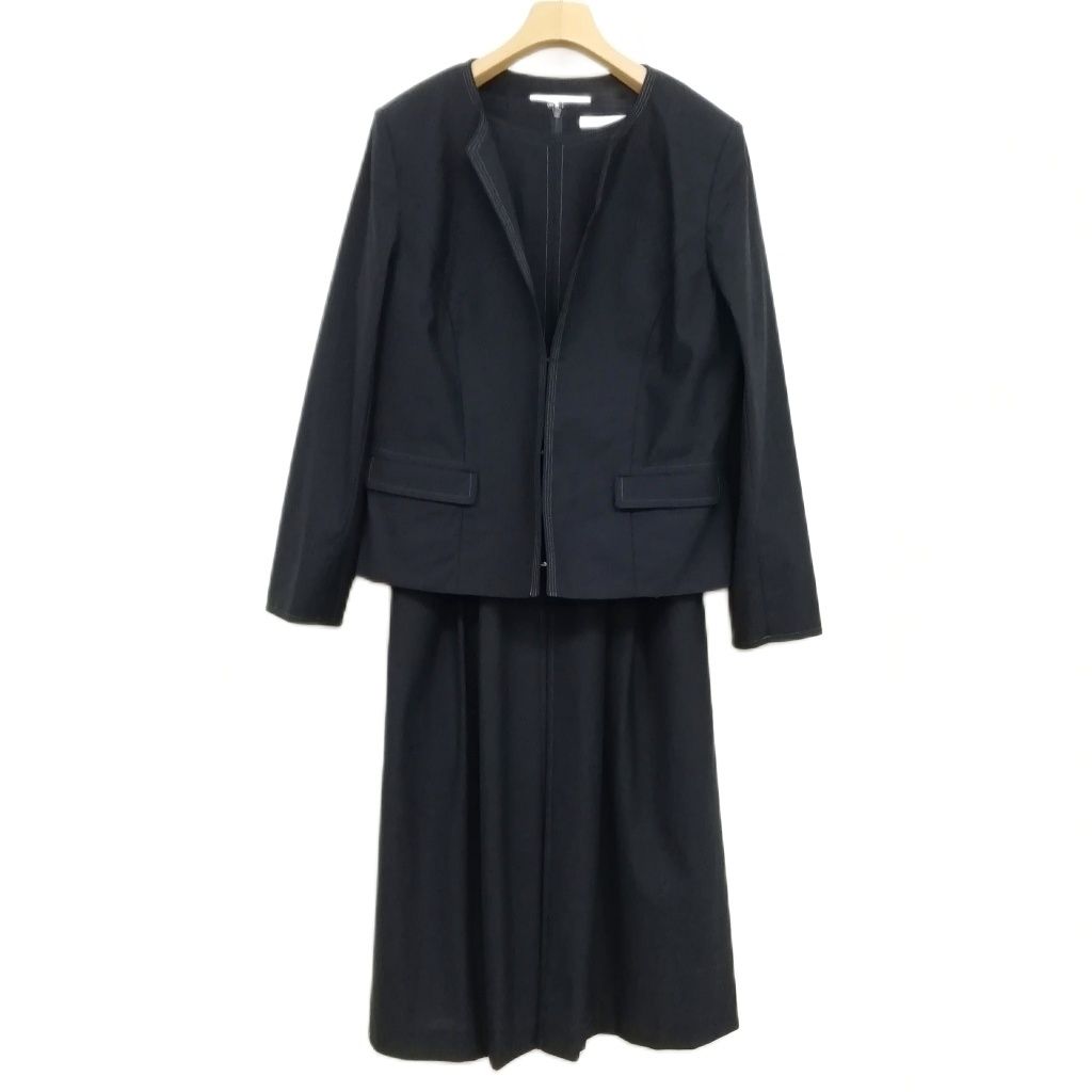 ナチュラルビューティー NATURAL BEAUTY フォーマル アンサンブル スーツ セットアップ ワンピース ノー ジャケット 13 ネイビー