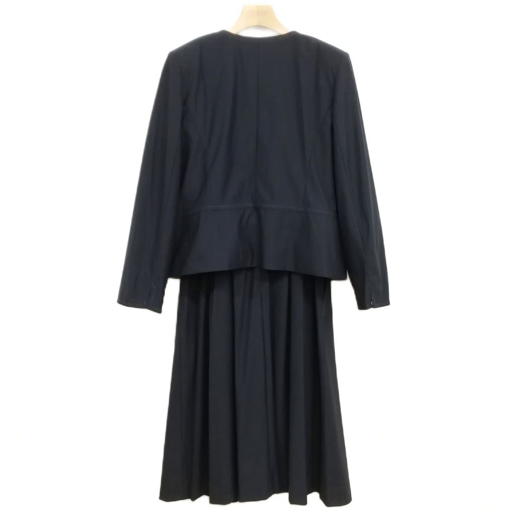 ナチュラルビューティー NATURAL BEAUTY フォーマル アンサンブル スーツ セットアップ ワンピース ノー ジャケット 13 ネイビー