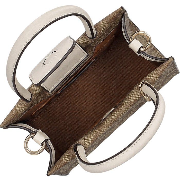  コーチ COACH ショルダーバッグ 5693 IMDJ 8 カーキ チョーク シグネチャー コーテッド キャンバス リファインド カーフ レザー ゴールド金具 メッセンジャーバッグ ショルダーバッグ