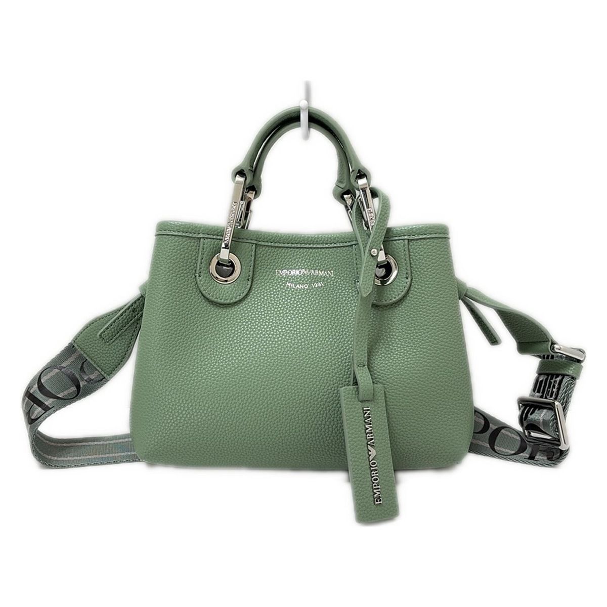 EMPORIOARMANI エンポリオアルマーニ ハンドバッグ - Y3D176YFO5E カーキ レザー