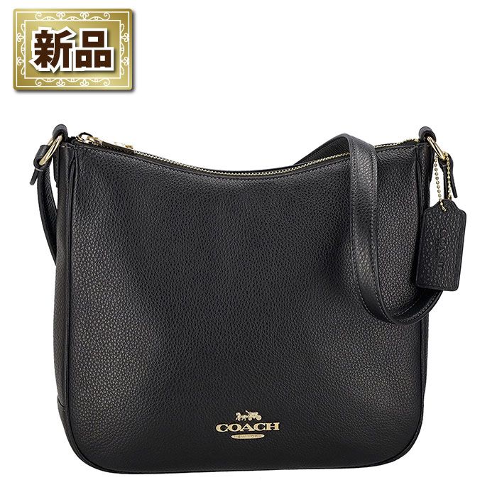 コーチ COACH ショルダーバッグ エリー ファイルバッグ CU960 IMBLK 2025 AW ブラック ペブルレザー ナッパレザー ゴールド金具