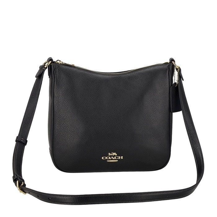 コーチ COACH ショルダーバッグ エリー ファイルバッグ CU960 IMBLK 2025 AW ブラック ペブルレザー ナッパレザー ゴールド金具