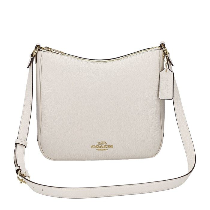 コーチ COACH ショルダーバッグ エリー ファイルバッグ CU960 IMCHK 2025 AW チョーク ペブルレザー ナッパレザー ゴールド金具