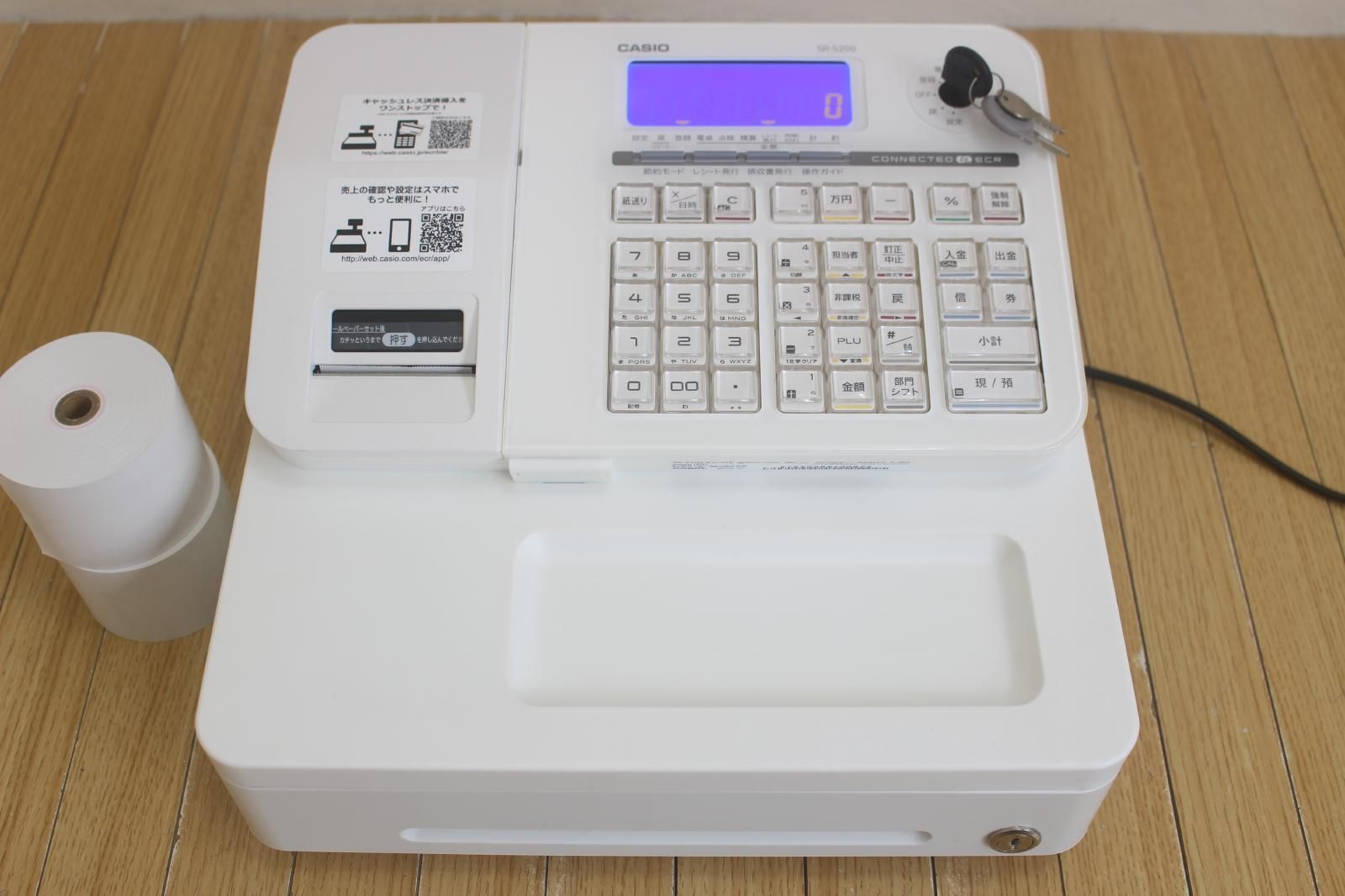 CASIO カシオ レジスターSR-S200 22年製 - メルカリ