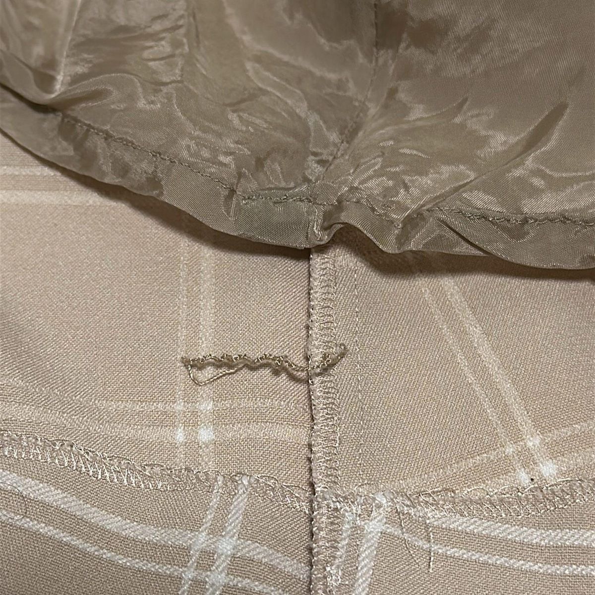  FOXEY YORK フォクシーニューヨーク ワンピース サイズ40 M レディース 36096 ベージュ 白 ノースリーブ ロング チェック柄 その他 ワンピース