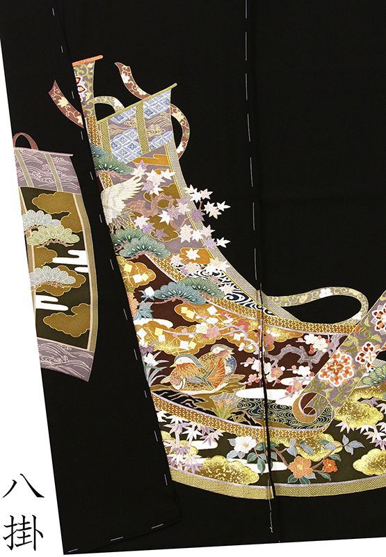 工芸美術総手刺繍特撰黒留袖