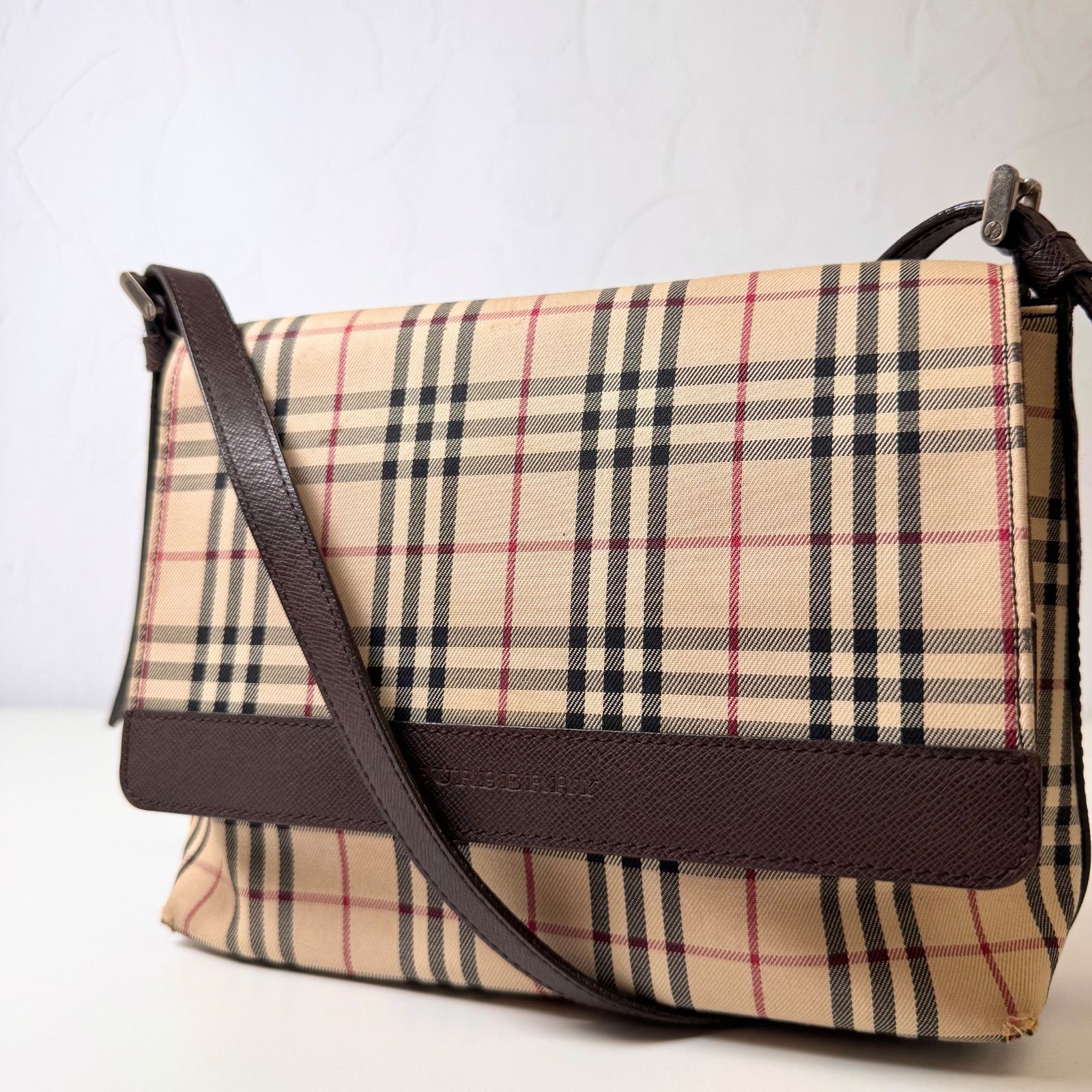 ✨Cランク BURBERRY ノバチェック チェック ショルダーバッグ bag 