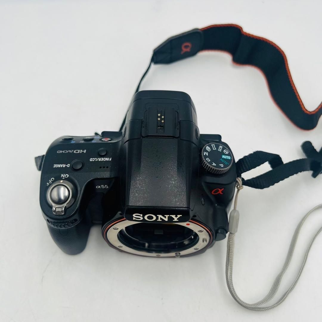 美品】 SONY デジタル一眼レフカメラ α55 ボディブラック - メルカリ
