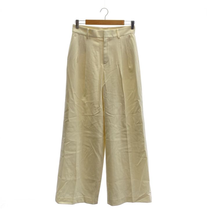 Deuxieme Classe ドゥーズィエムクラス 2タックワイドパンツ レディース ベージュ 38