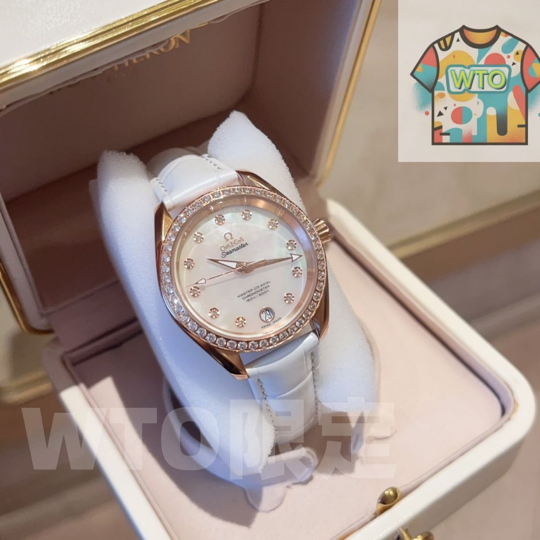 今日 Omega オメガ アクアテラ150ジェネシス天文台 輝かしいダイヤモンドを周囲に飾る