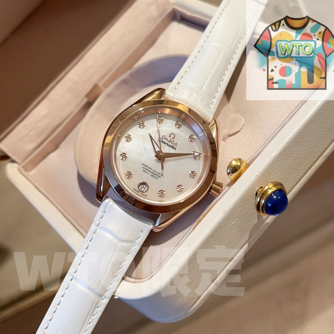 WTO通販 Omega オメガ アクアテラ150ジェネシス天文台 輝かしいダイヤモンドを周囲に飾る-WTO輸入-ETZ 17