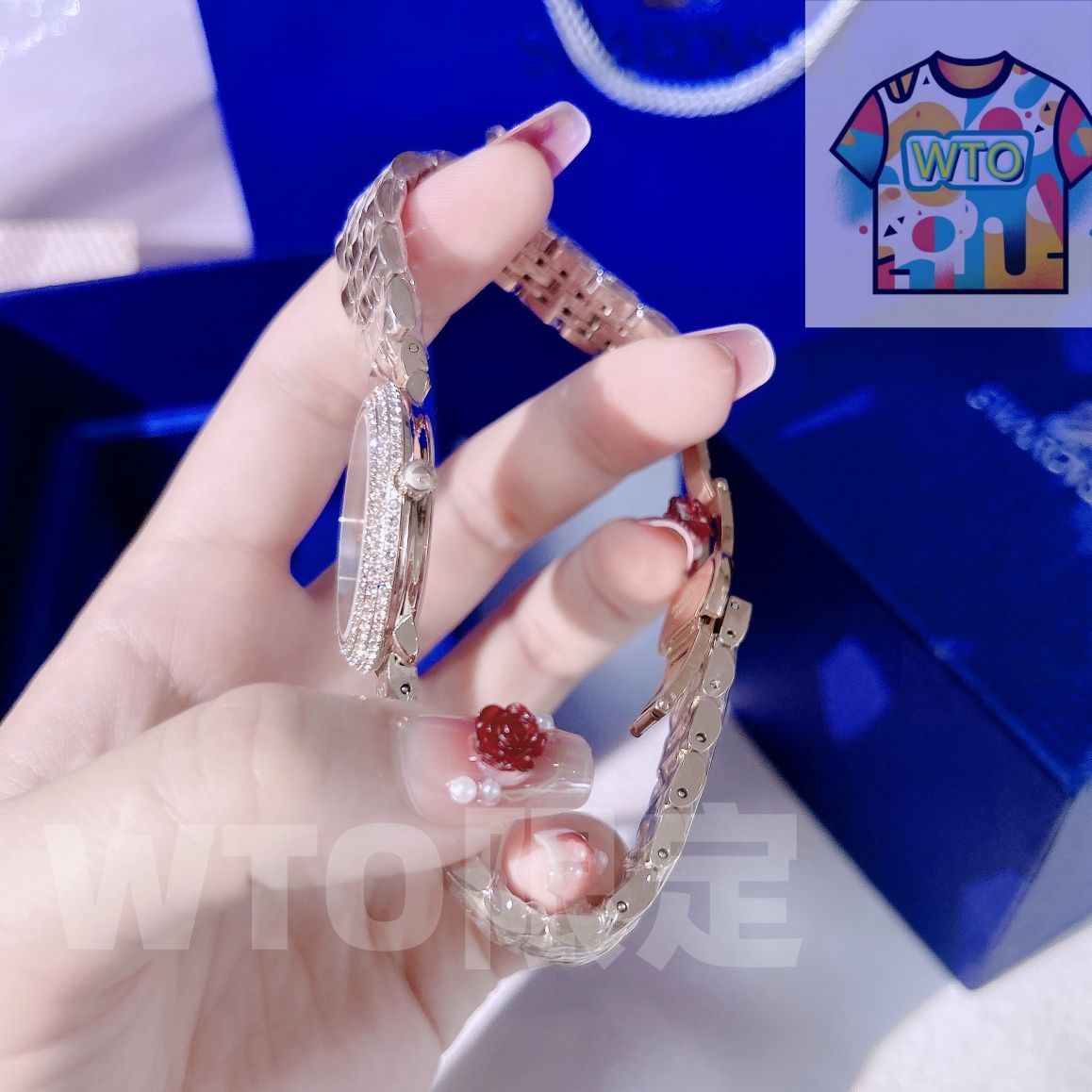  WTO通販 スワロフスキー 時計 シンプルで目立つデザイン-WTO輸入-JYL 80 腕時計(デジタル) 時計