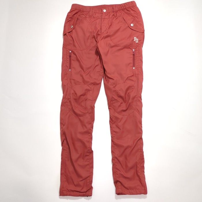 レディース 防風防寒 裏起毛 ロングパンツ 055-236128 オレンジ M