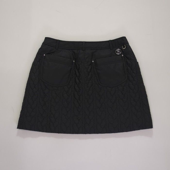 レディース 中綿キルティング スカート AE 644-67110 AG ブラック L
