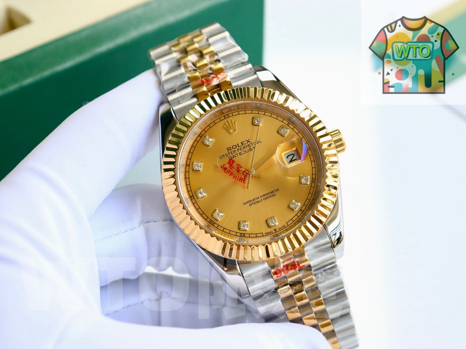 WTO通販 Rolex ロレックス ログ型 時計の走時が正確 WTO輸入 ICT 19