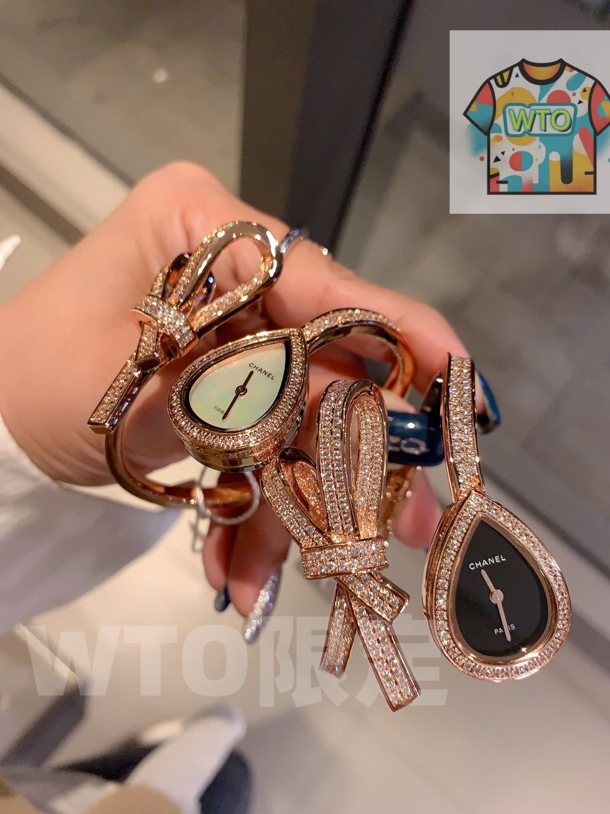 WTO通販 Chanel シャネル ルバンシリーズ 優雅で軽盈 ダイヤモンドが輝やか-WTO輸入-CWX66